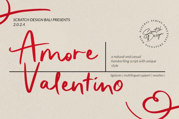 Amore Valentino: A Fresh Take on Handwritten Elegance