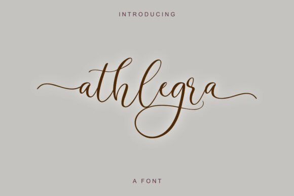 Athlegra: The Stylish Script Font for Luxury Branding