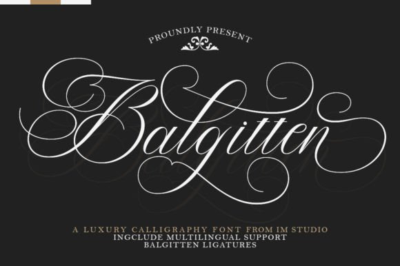 Balgitten: The Script Font That Balances Charm and Elegance