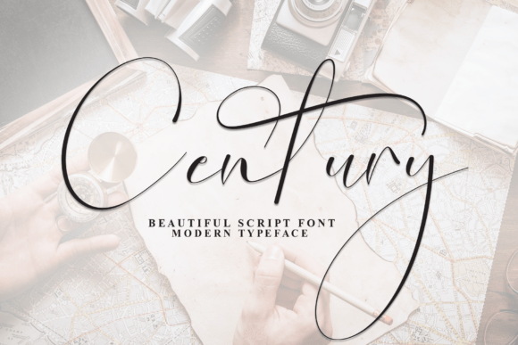 Century: A Modern Script Font for Creative Journeys
