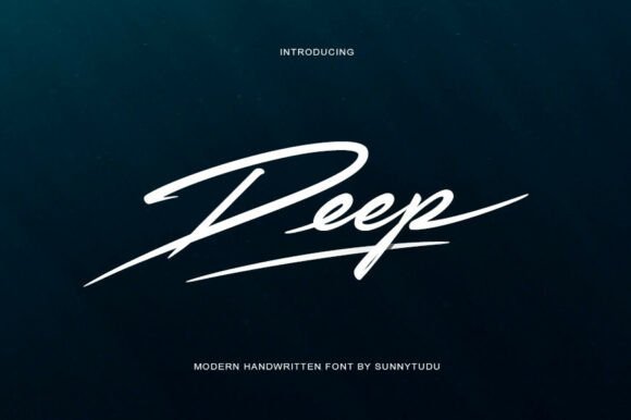 Deep: A Bold Handwritten Script for High-Impact Design