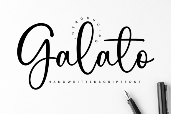 Galato: Crafting Brand Identity with Script Font Elegance