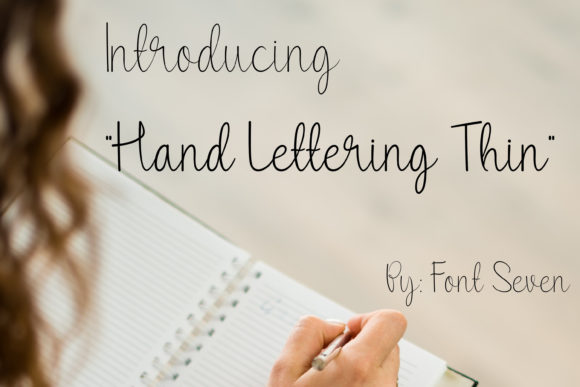 Hand Lettering Thin: A Script Font for Elegant Branding