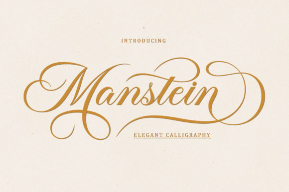 Manstein: A Slim Script Font for Modern Branding