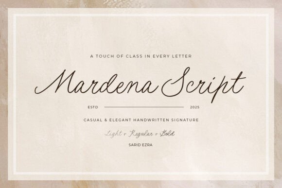 Mardena: A Handwritten Font for Modern Branding