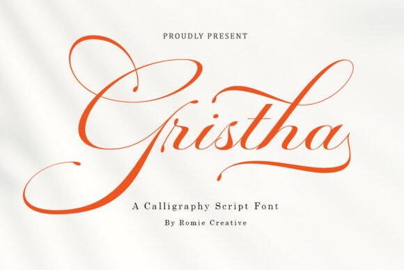 Mastering Elegance with the Gristha Calligraphy Font