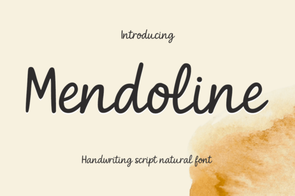 Mendoline: The Handwritten Font with a Silky Flow