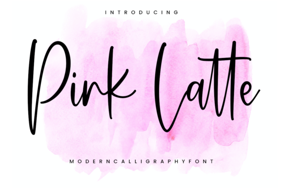 Pink Latte: A Modern Script for Elegant Branding