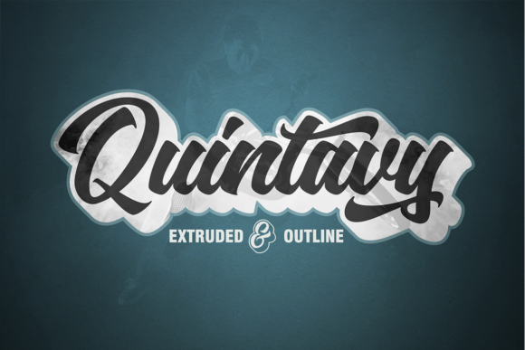 Quintavy: The Layered Script Font for High-Impact Design