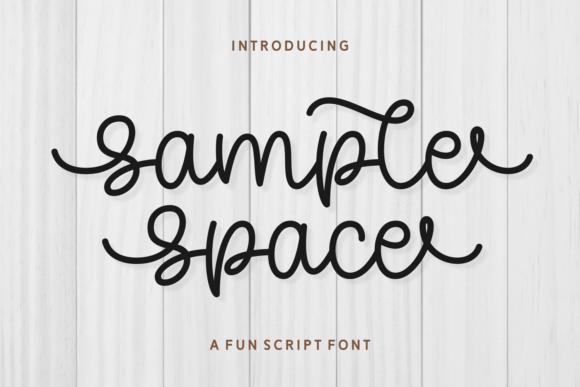 Sample Space: A Handwritten Font with Modern Charm