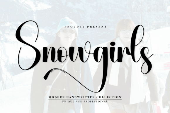 Snowgirls: A Stylish Script Font with Artistic Flair
