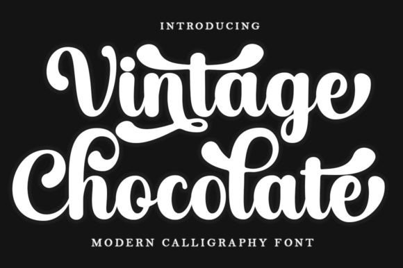 Vintage Chocolate: A Handwritten Font with Modern Polish