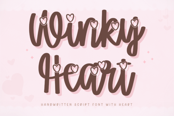 Winky Heart: The Sweet Handwritten Font for Creative Projects